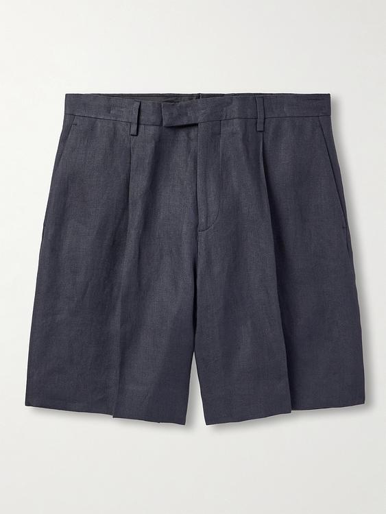 Dark grey chino shorts from Lardini