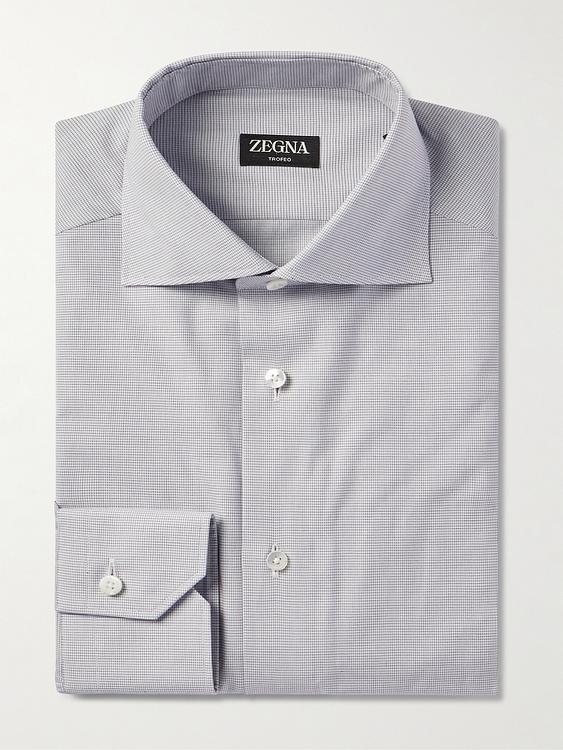 Grey business shirt from Zegna