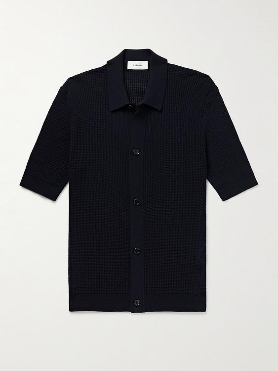 Black short sleeve shirt from Lardini
