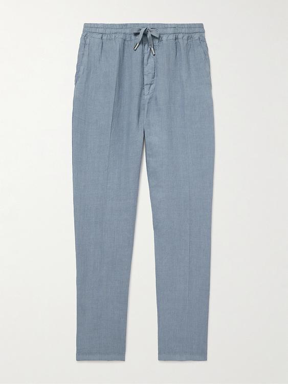 Blue linen trousers from Altea