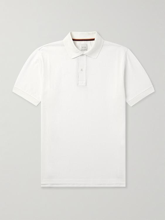 White short sleeve polo shirt from Paul Smith