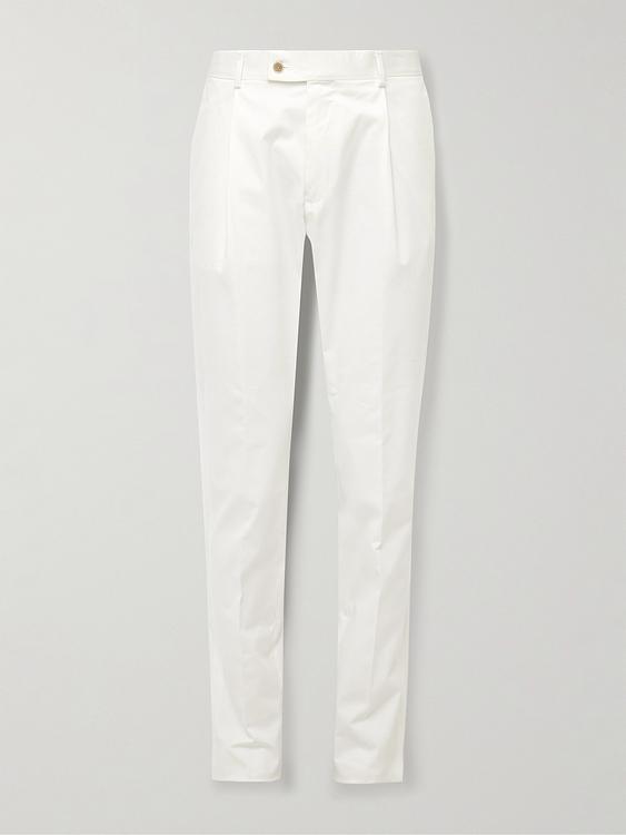 White formal trousers from Caruso