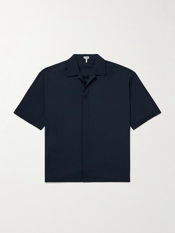 Black short sleeve polo shirt from Loewe