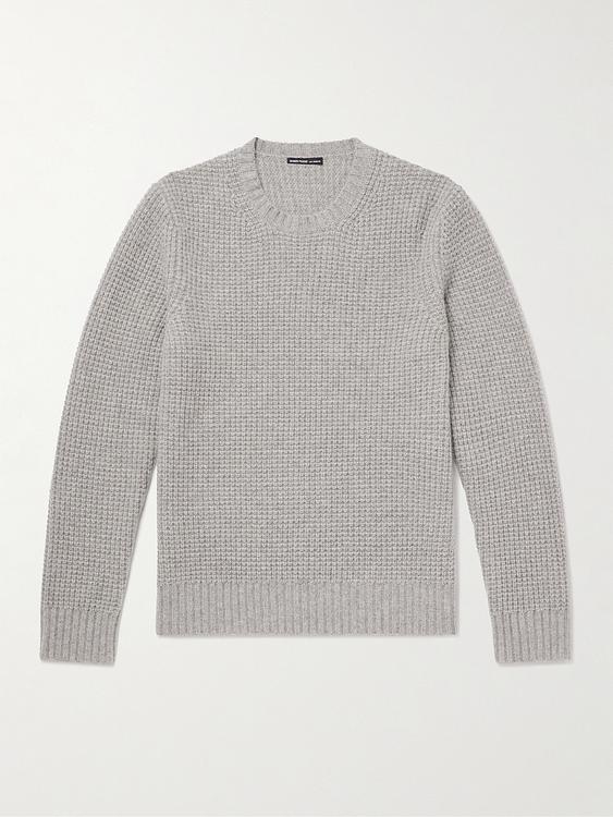 Grey cashmere sweater from James Perse