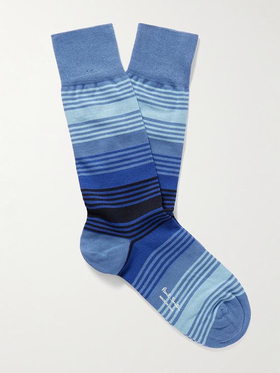 Striped blue socks from Paul Smith