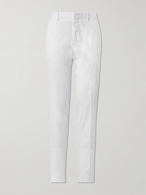 White formal trousers from Zegna