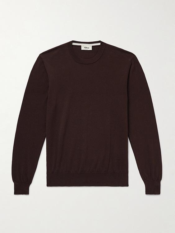 Dark brown sweater from Altea