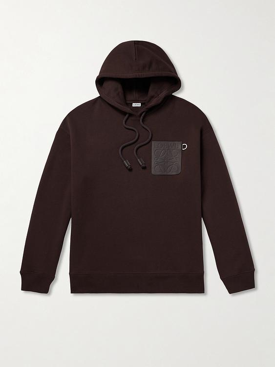 Dark brown hooded sweatshirt from Loewe