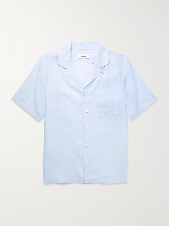 Light blue short sleeve polo shirt from Lardini