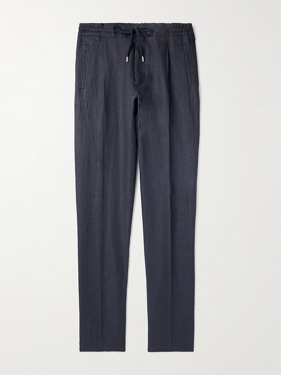 Dark grey drawstring trousers from Lardini