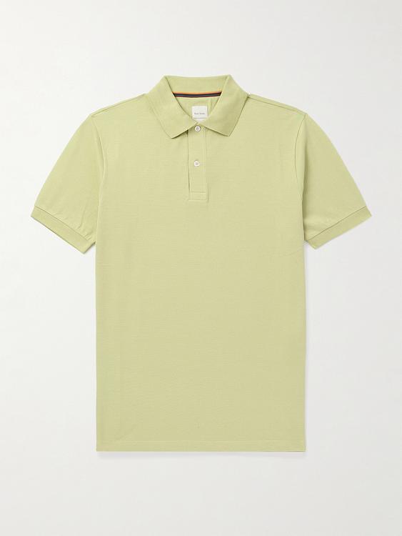 Beige short sleeve polo shirt from Paul Smith