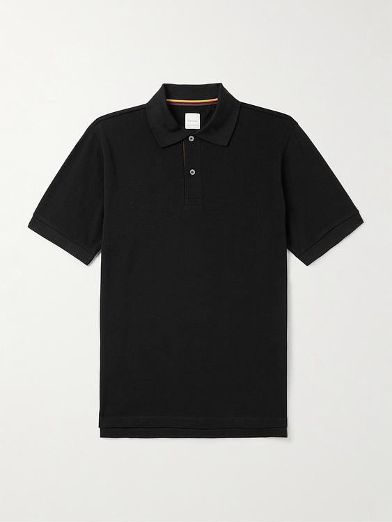 Black short sleeve polo shirt from Paul Smith