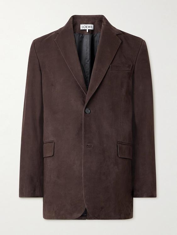 Dark brown suit jacket from Loewe