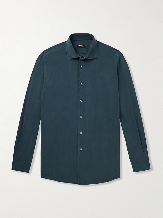 Dark grey casual shirt from Zegna