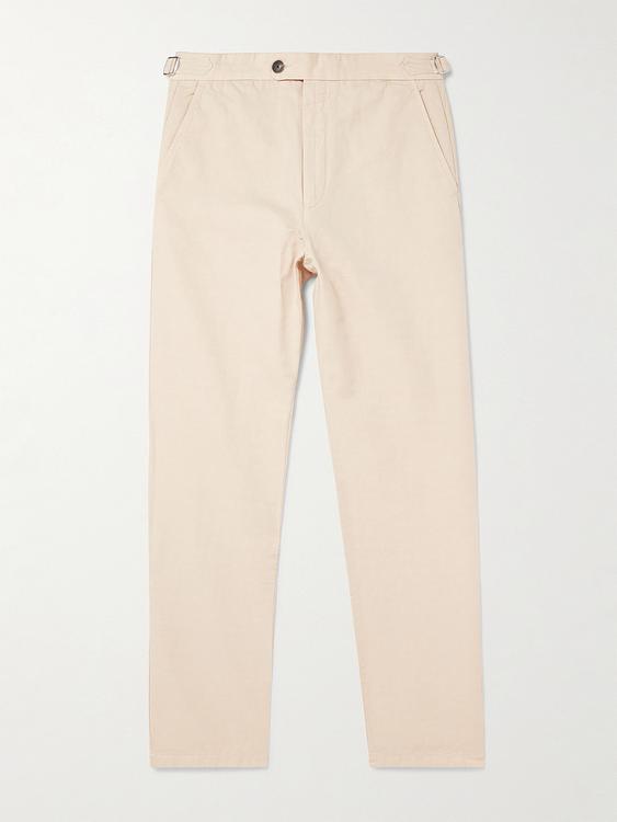 Beige linen trousers from Mr P.