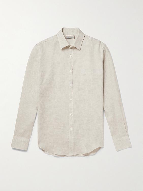 White linen shirt from Canali