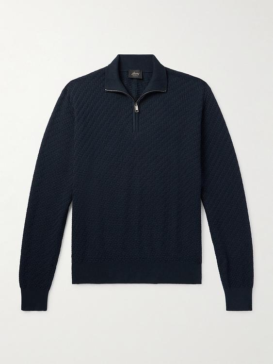 Black half-zip from Brioni
