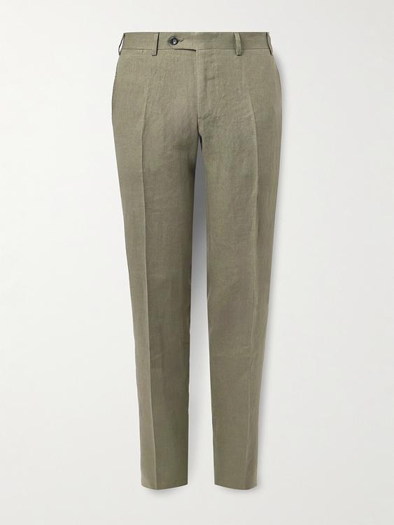 Taupe suit trousers from Canali