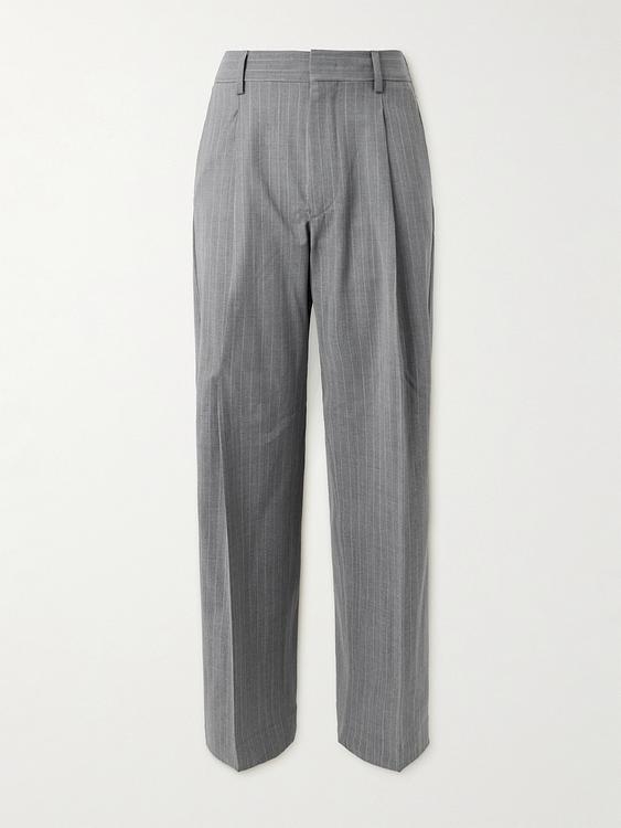 Striped grey formal trousers from NN07