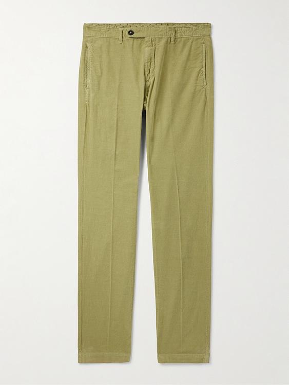 Khaki chinos from Massimo Alba