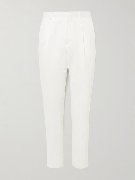 White formal trousers from Brioni