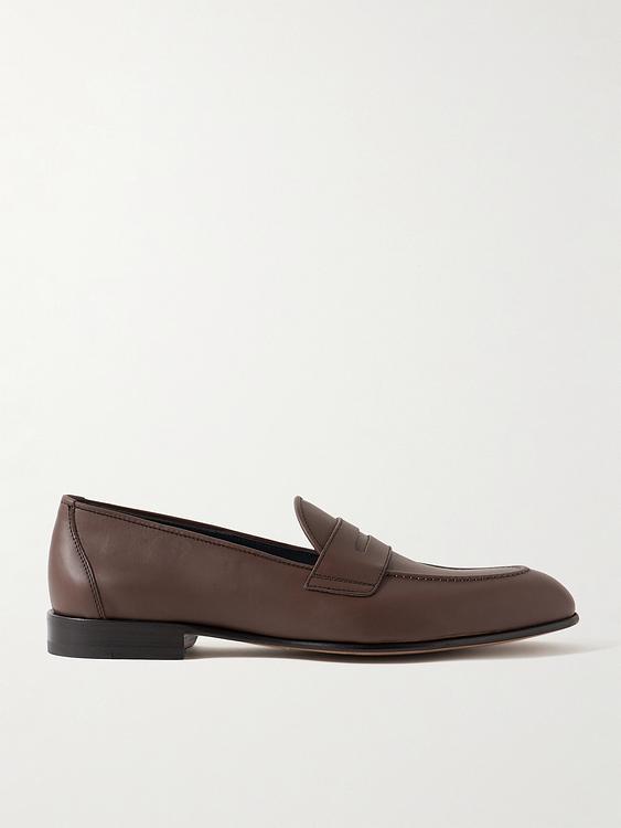 Dark brown loafers from Brioni