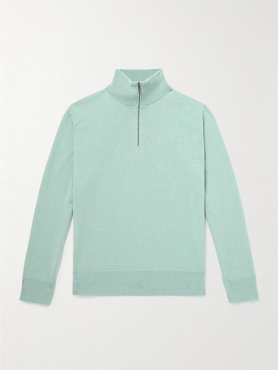 Light green half-zip from Massimo Alba