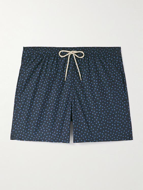 Dotted dark grey swim shorts from Massimo Alba