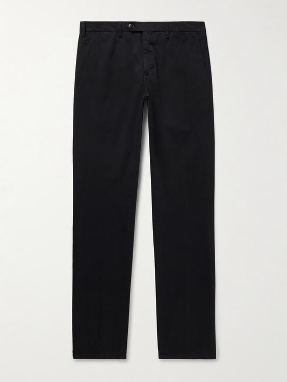 Black chinos from Canali