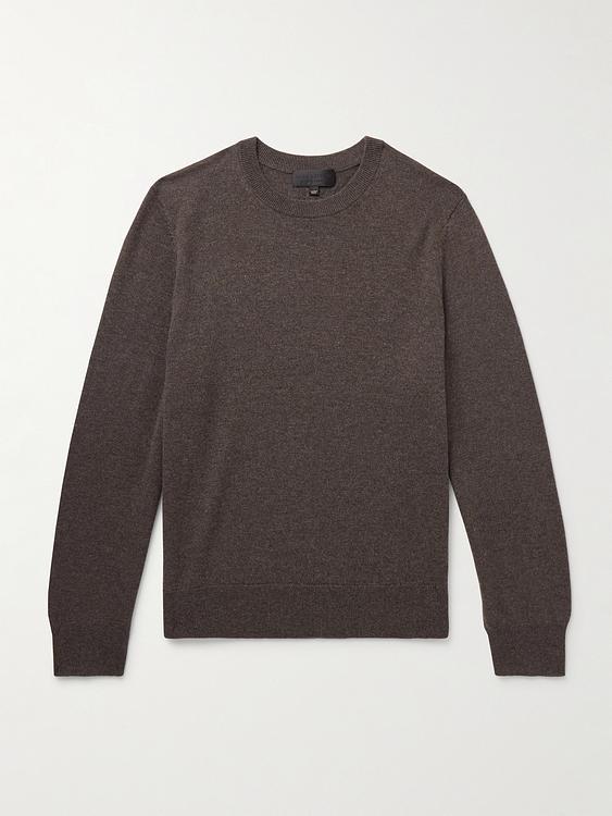 Dark brown cashmere sweater from Nili Lotan