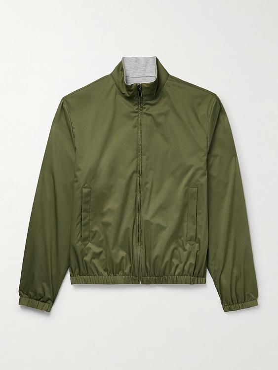 Dark green casual jacket from Canali