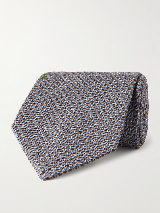 Grey tie from Brioni