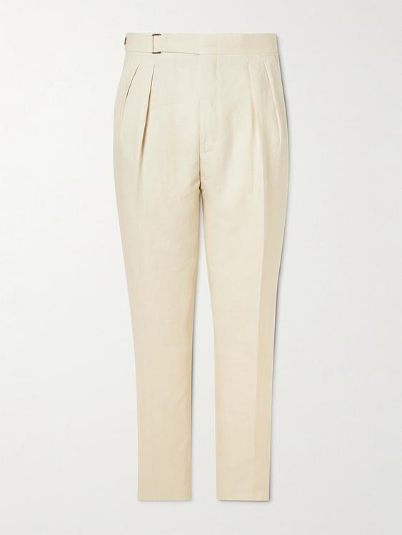 White formal trousers from Canali