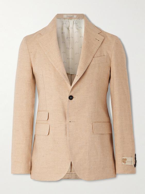 Taupe blazer from Massimo Alba