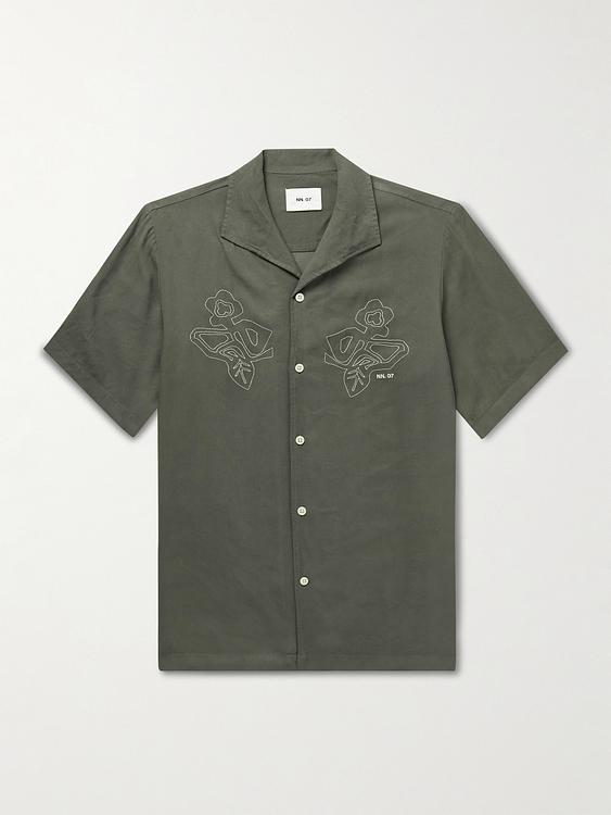Dark green short sleeve shirt from NN07