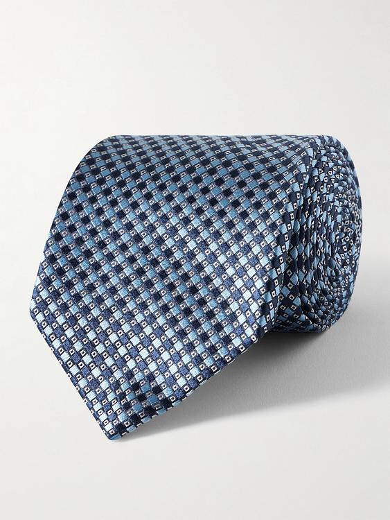Dark blue tie from Canali