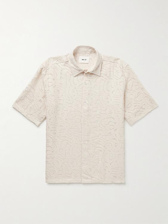 White short sleeve polo shirt from NN07
