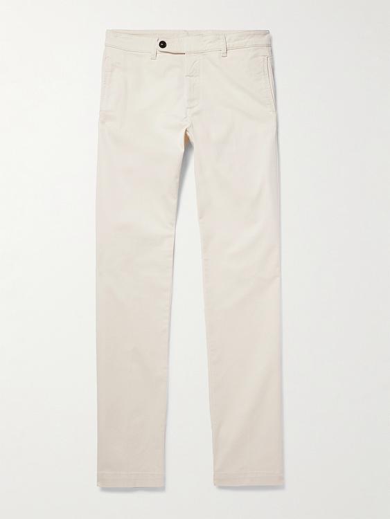 White chinos from Massimo Alba