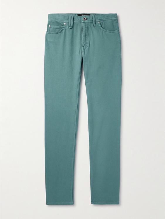 Teal jeans from Brioni