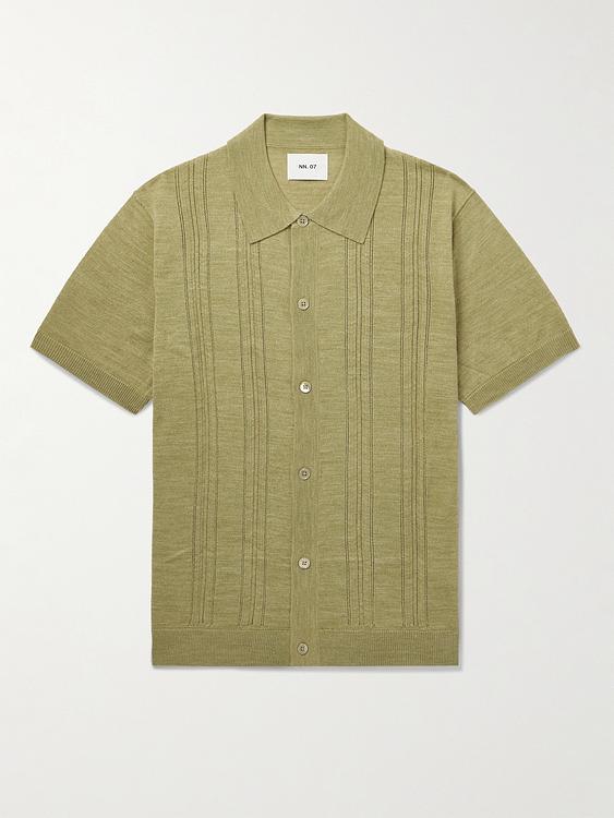 Khaki short sleeve shirt from NN07