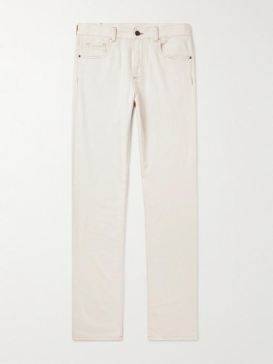 White jeans from Canali