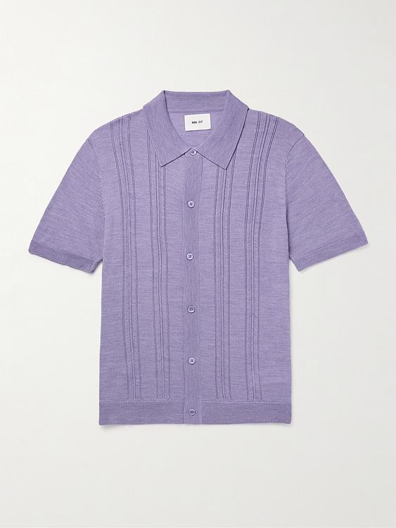 Light purple short sleeve shirt from NN07