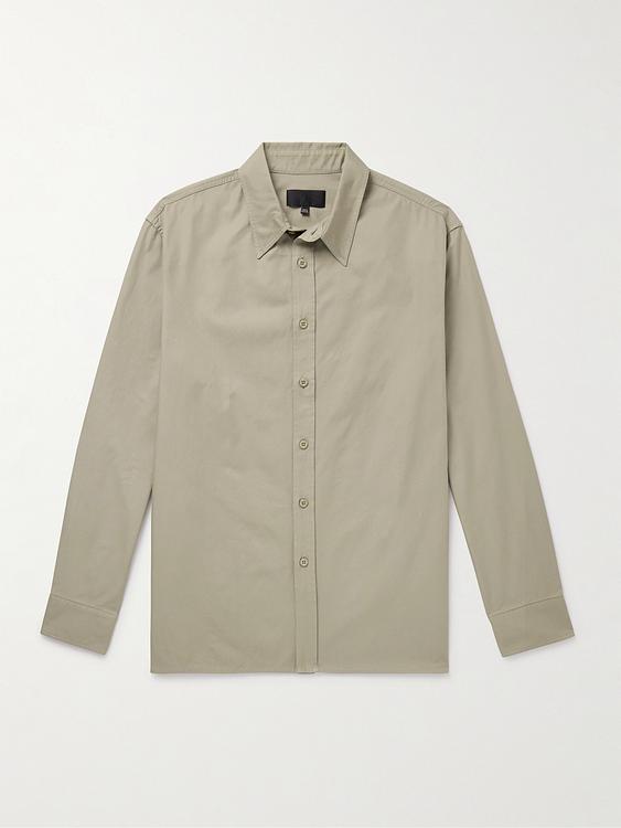 Taupe casual shirt from Nili Lotan