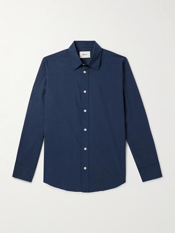 Dark blue casual shirt from NN07