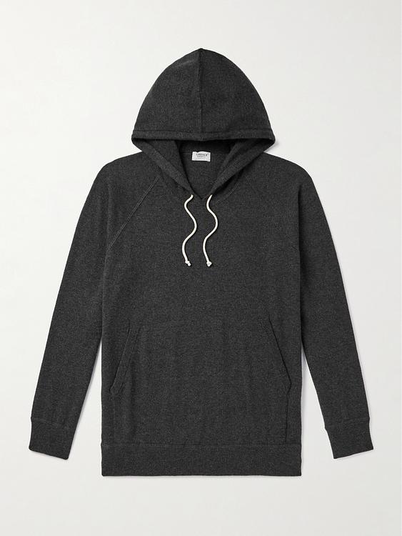 Dark grey hooded sweatshirt from Ghiaia Cashmere
