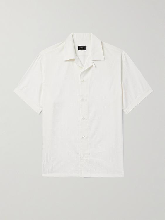 White short sleeve shirt from Brioni