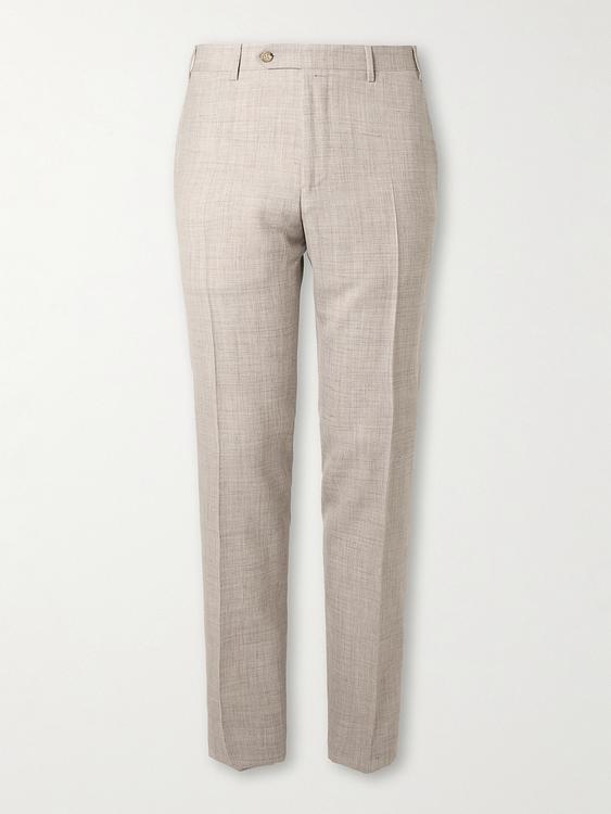 Beige formal trousers from Canali