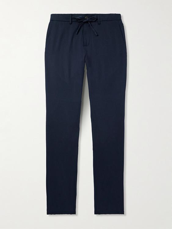 Black drawstring trousers from Canali