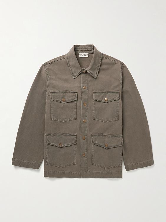 Taupe overshirt from Nili Lotan