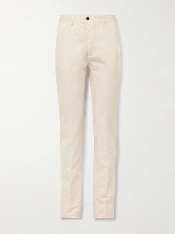 White suit trousers from Massimo Alba